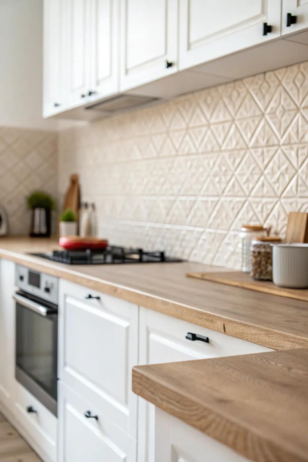 Achieve quiet elegance with modeled muted decorations.