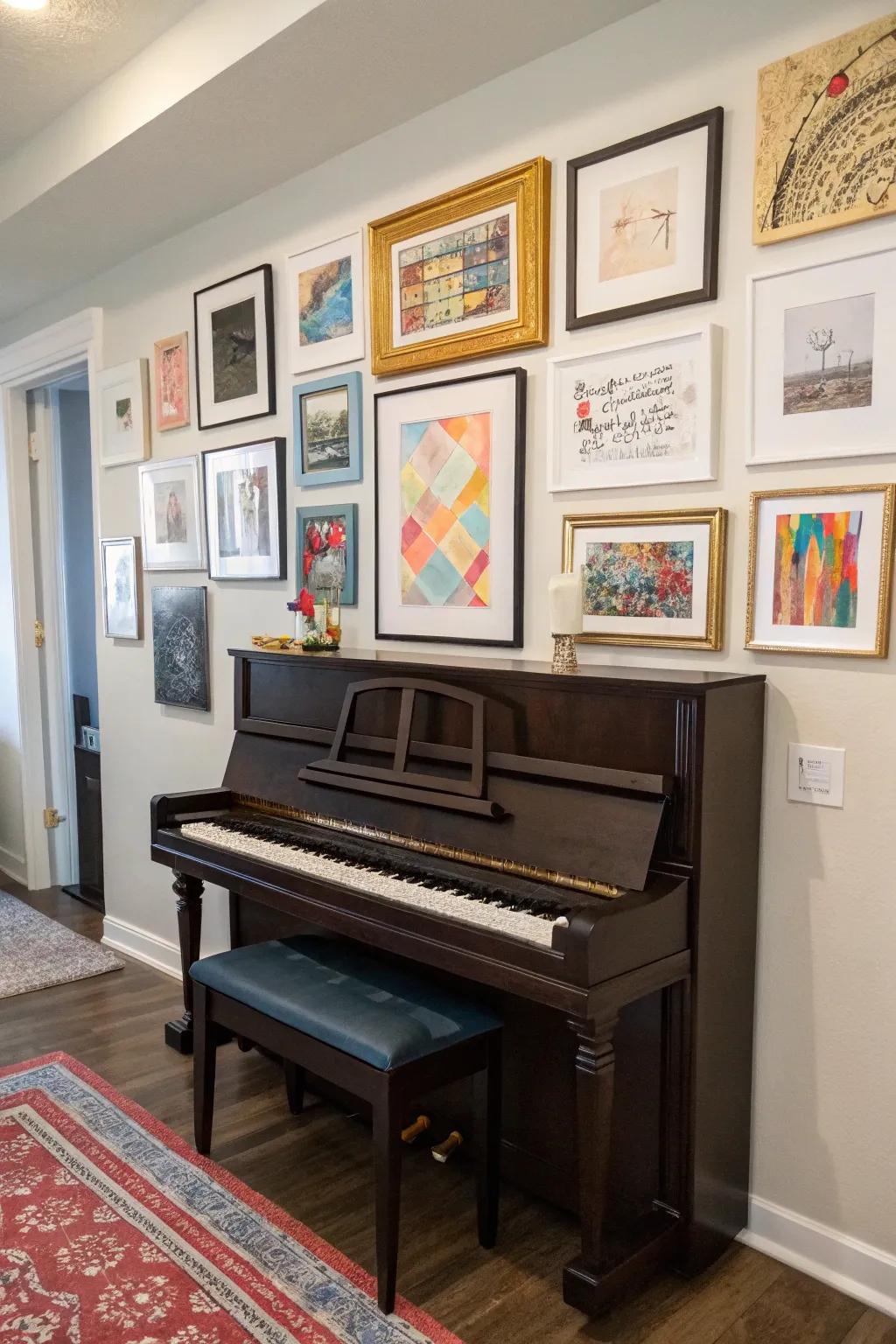 Amplify your piano's presence with an enthralling gallery display.