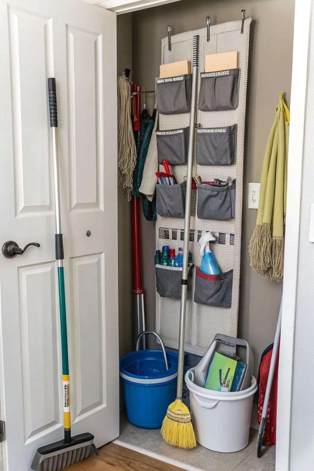 Using door space productively can dramatically increase your storage possibilities.