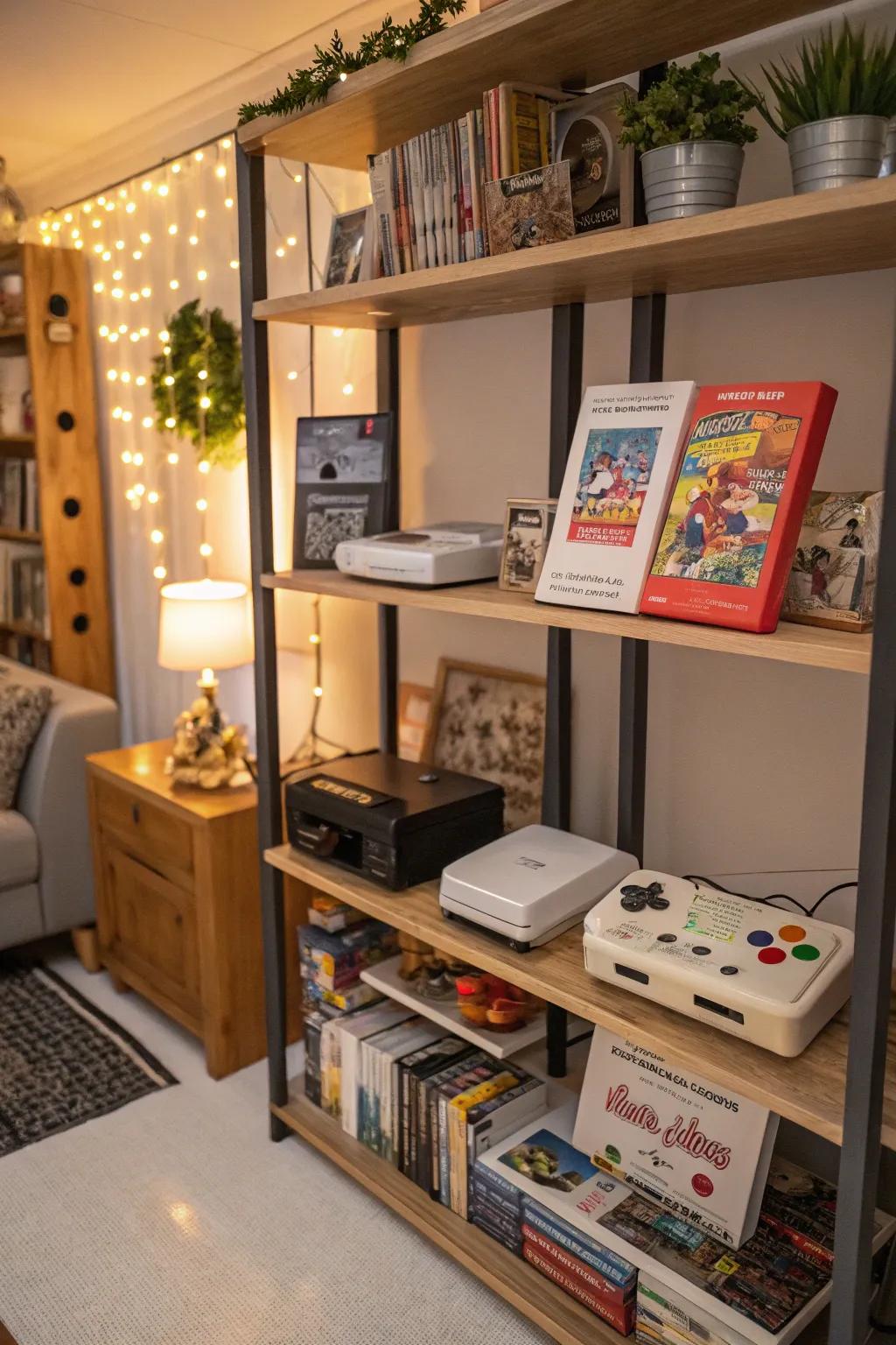 A concentrated video game display highlighting a cherished saga.