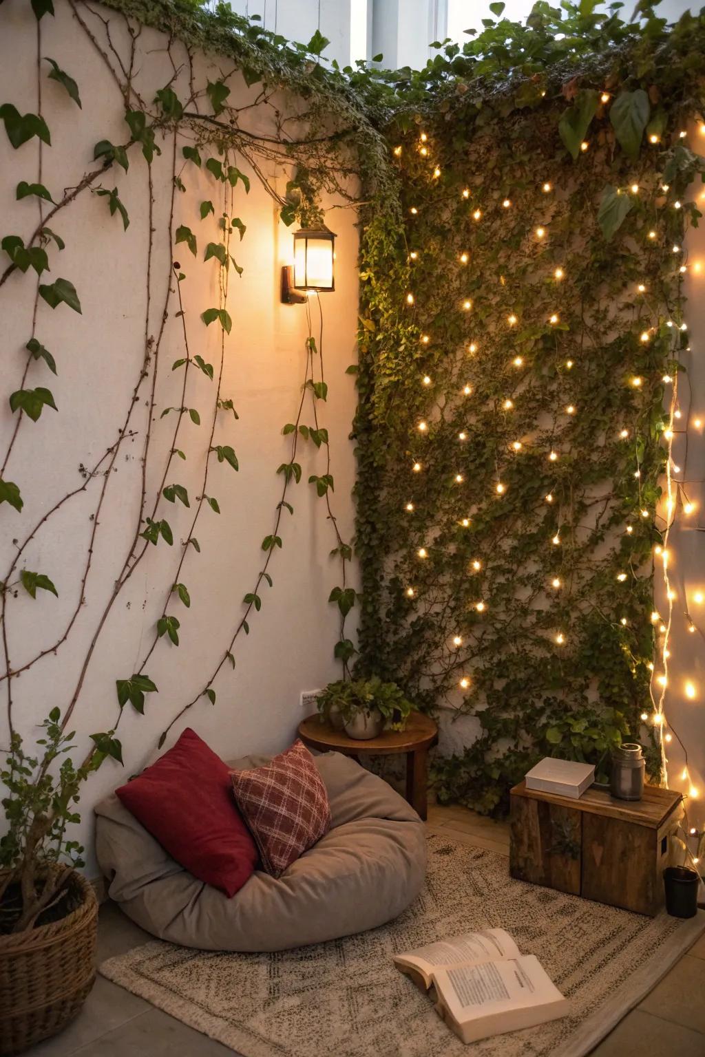 Add an element of wonder utilizing creepers and pixie illumination.