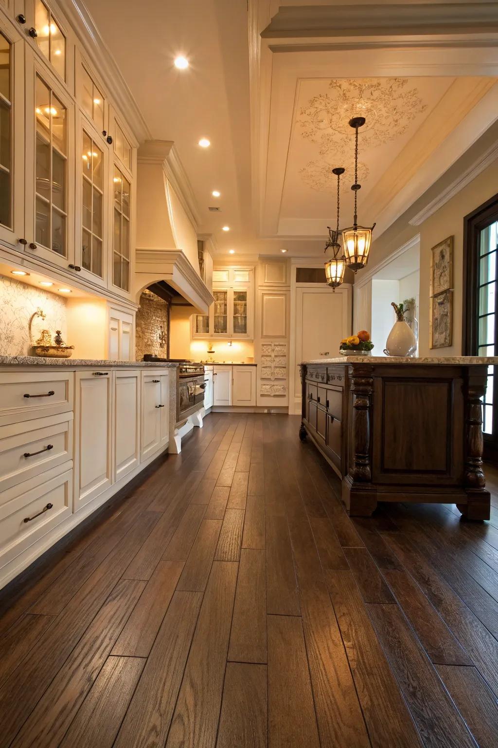 With vinyl flooring, you can achieve a cozy, wood-like appearance.