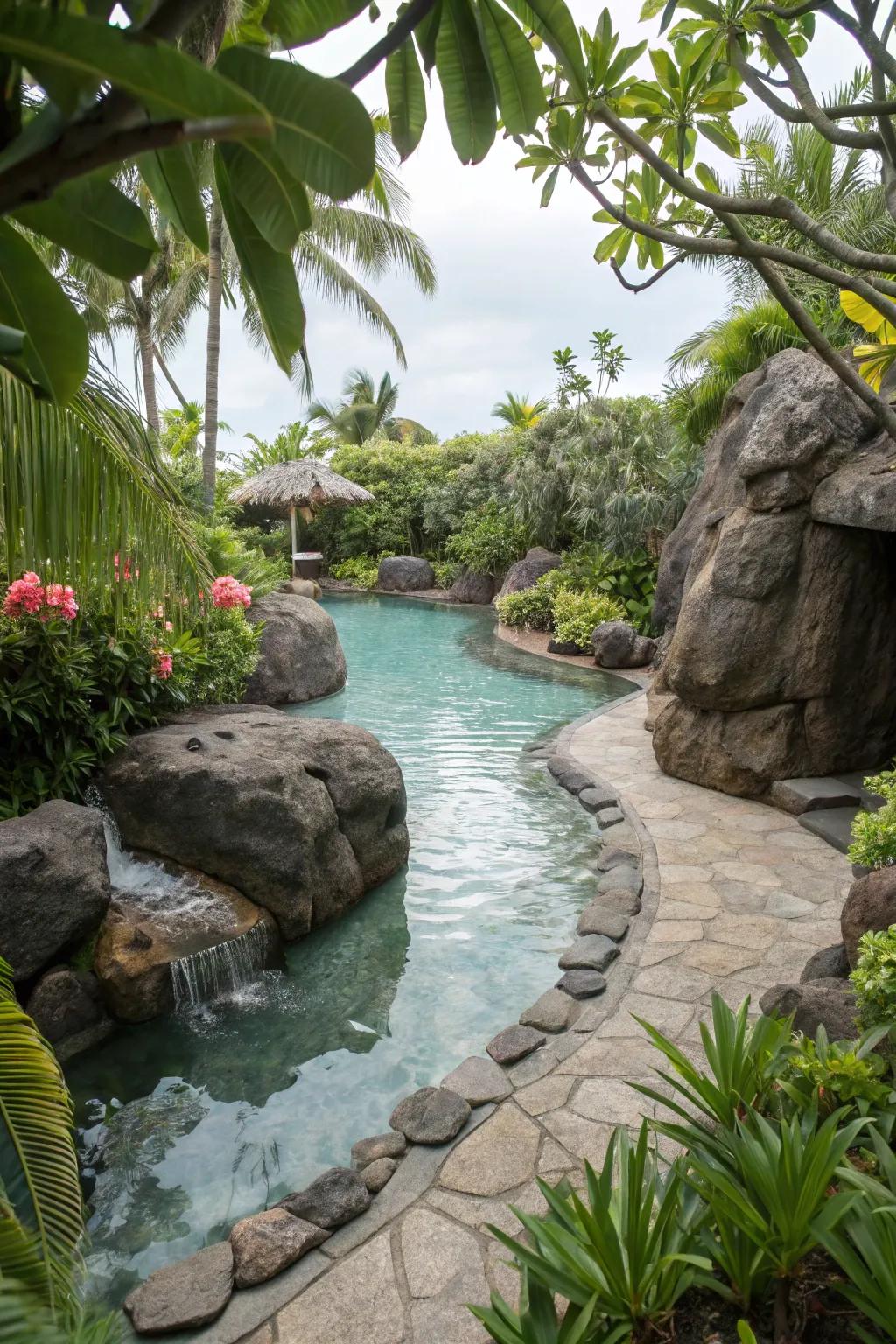 Integrating natural components around your pool enriches its charm and calmness.