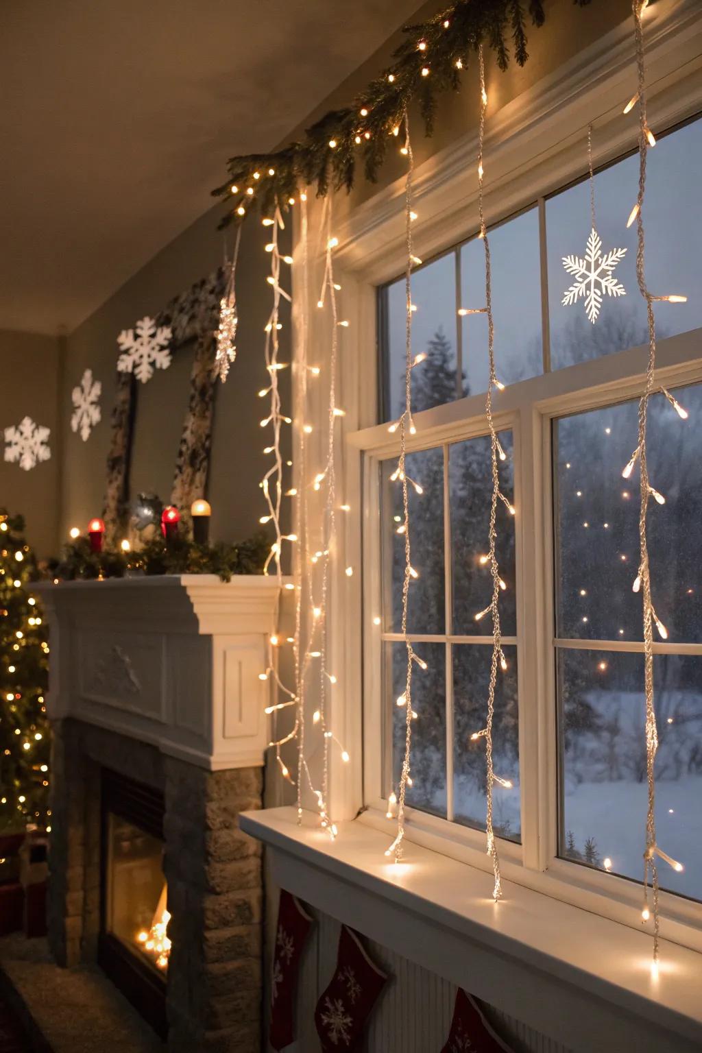 Cascade lights infuse a hint of winter enchantment into your dwelling.