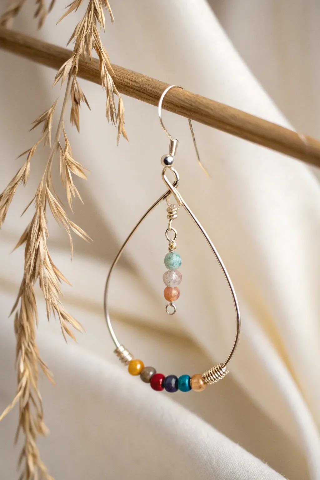 Enhance your style with handmade beaded hanging earrings—where ease meets vibrant elegance.