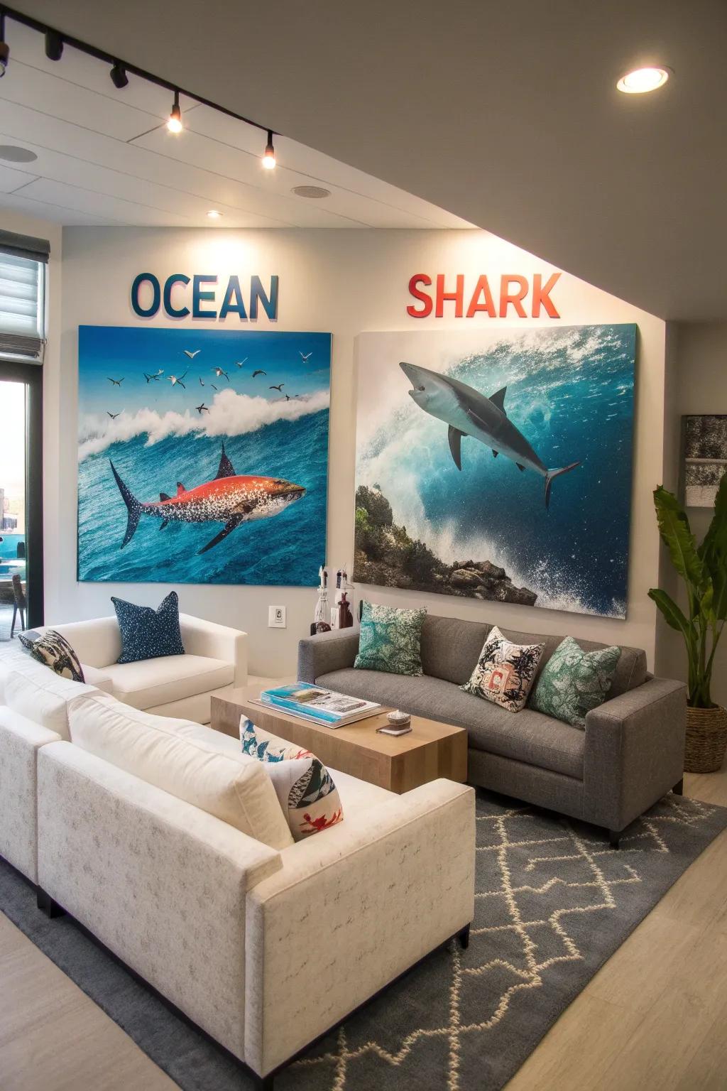 Thematic word art animates your passions.