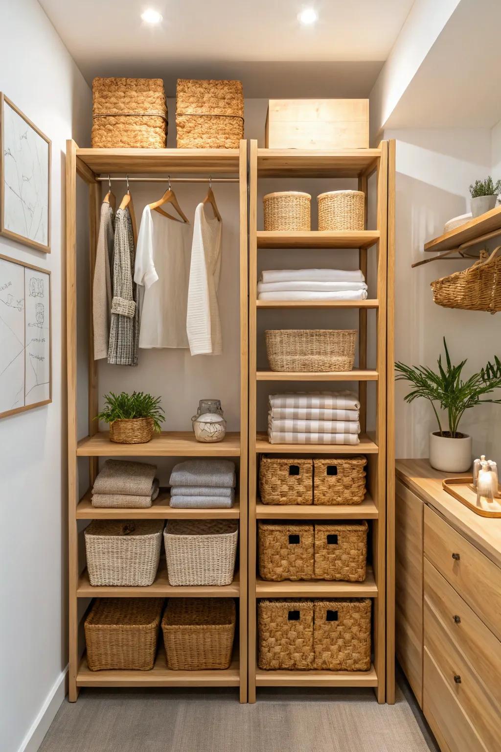 Eco-friendly materials add style and are good for the earth.