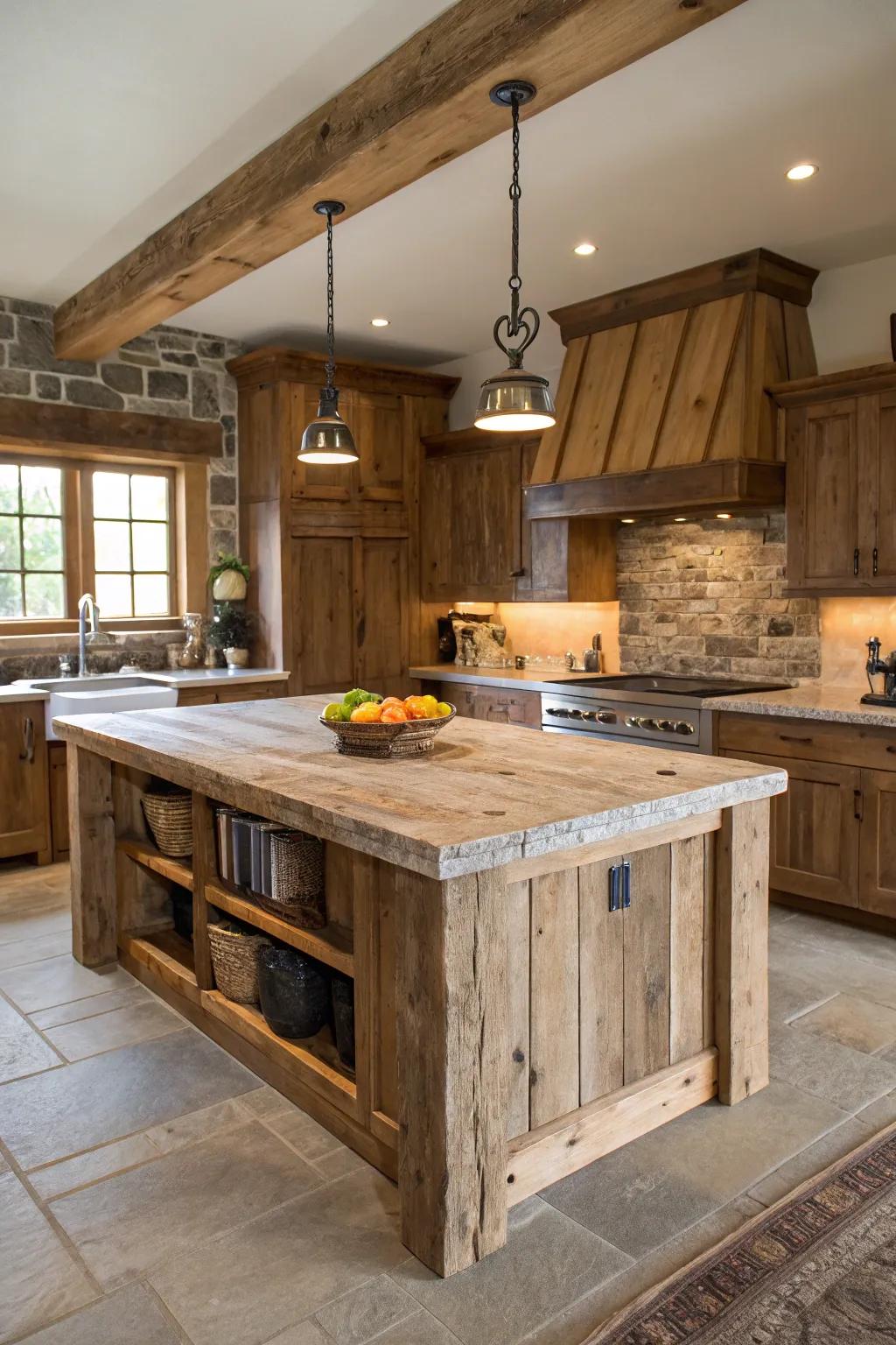 Countryside cooking centers blend flair with usefulness.