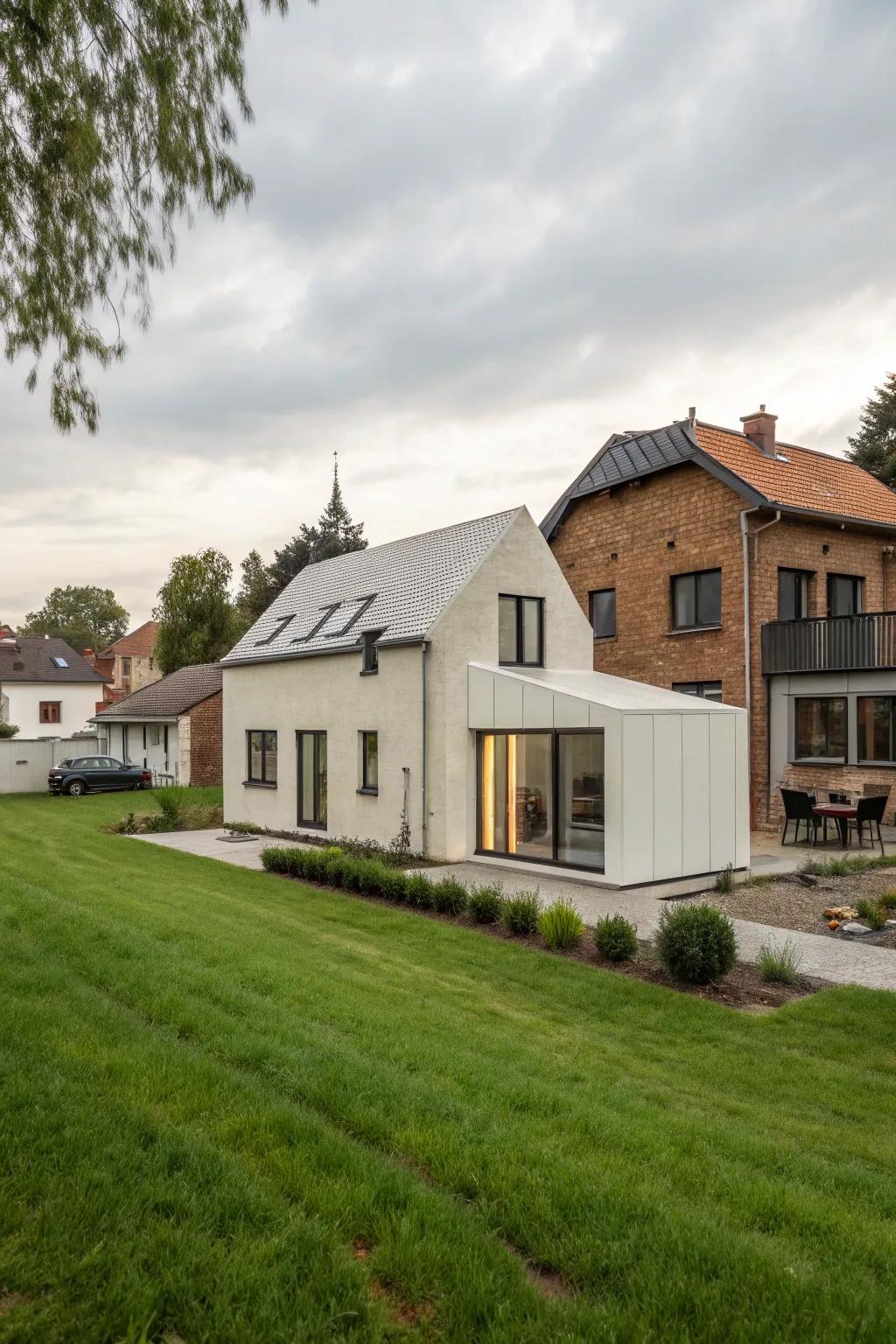 Cutting-edge modeled residence showcasing innovation in construction.