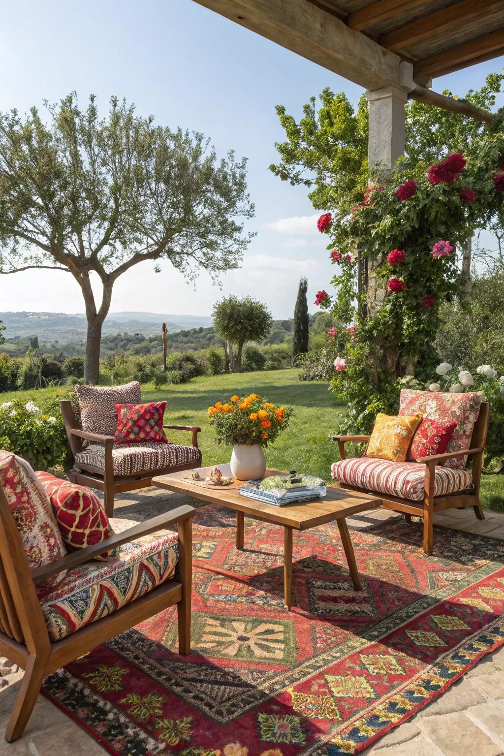 Bold patterns lend individuality and flair.