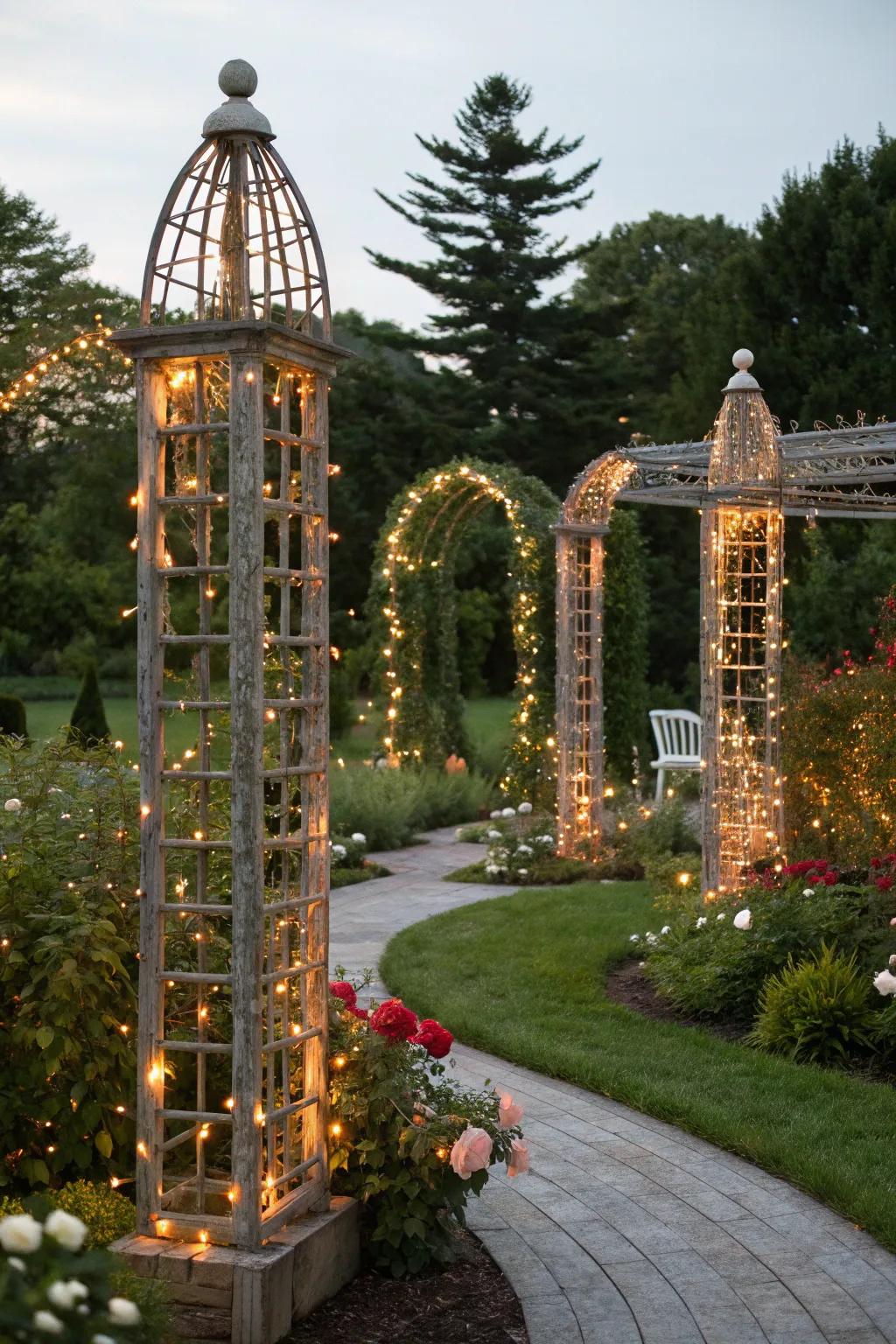 Ornamental items add structure and charm to fall yards.