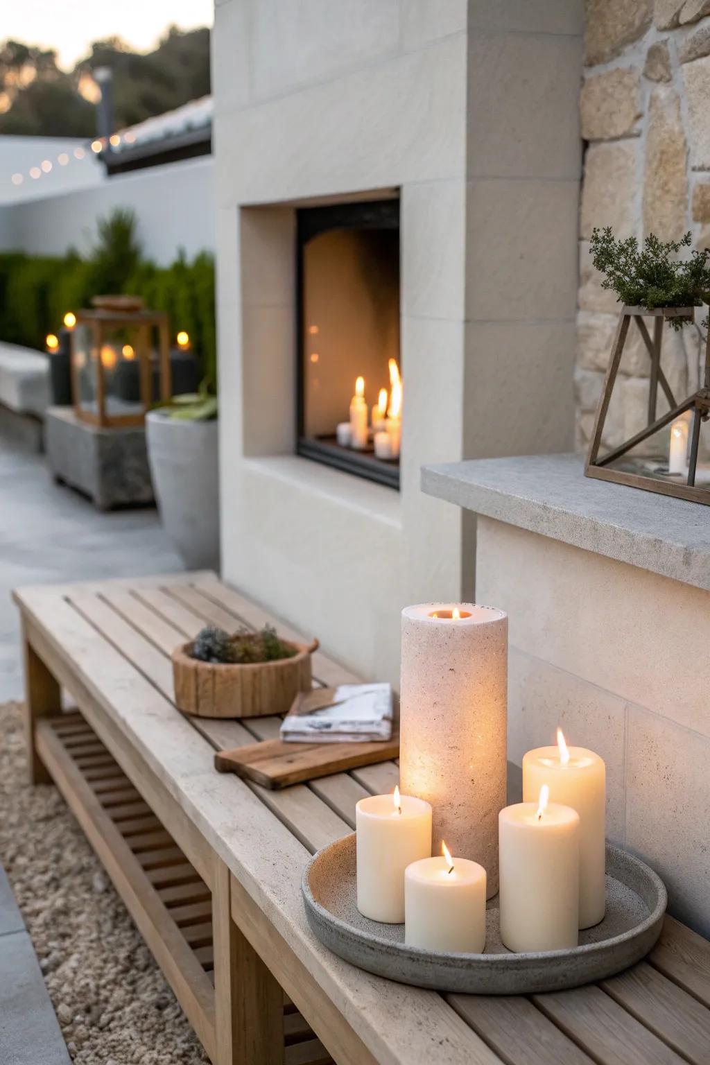 Develop an external refuge thanks to weather-resistant lights that bring about a comfortable evening.