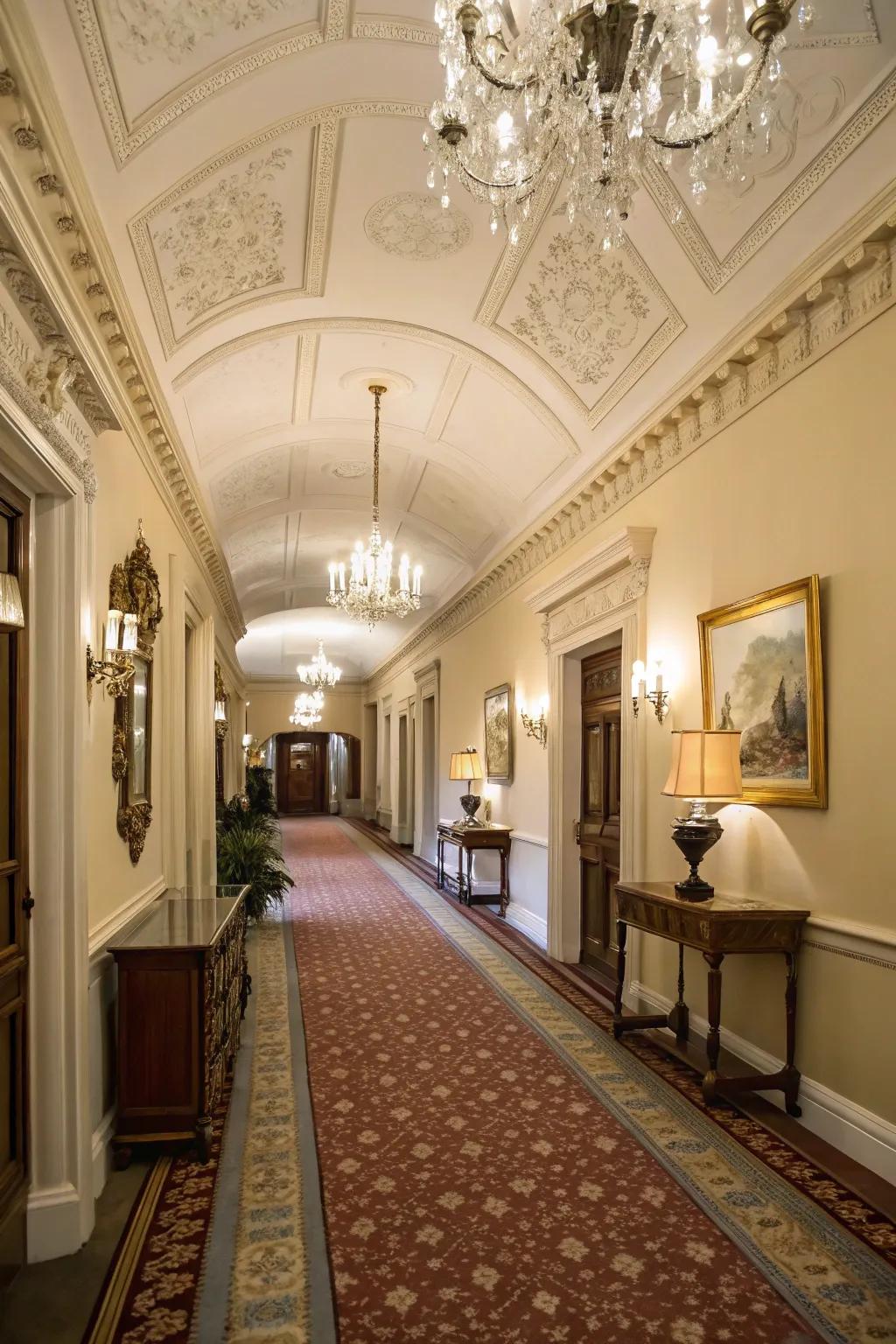 Carpet runners add softness and style to halls and stairs.