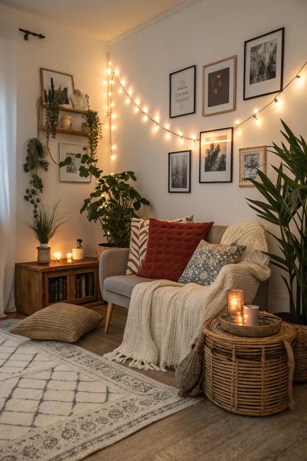 Discreet personal accents make a space feel warm and inviting.