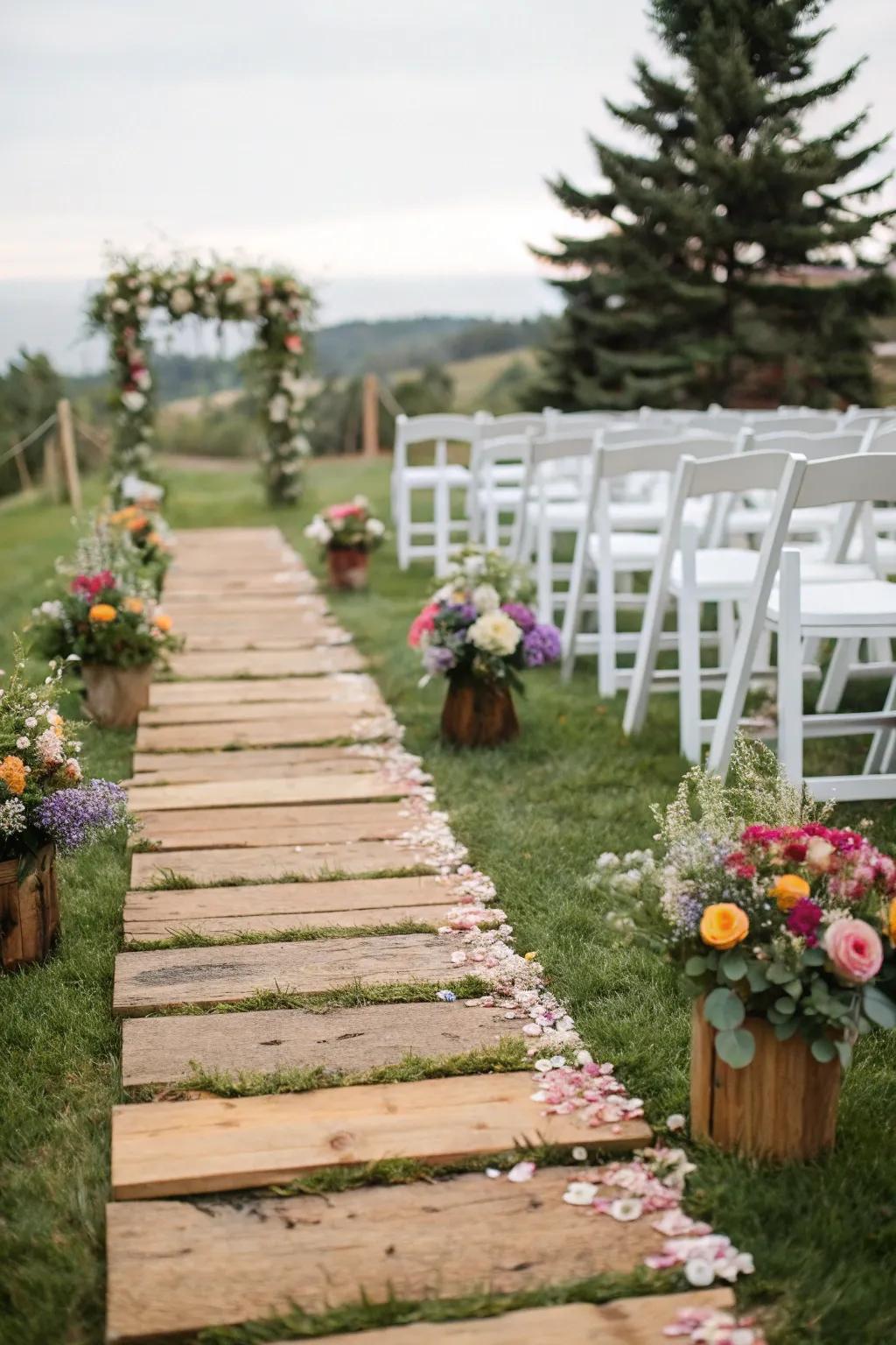 Improve countryside charm using plank shards.