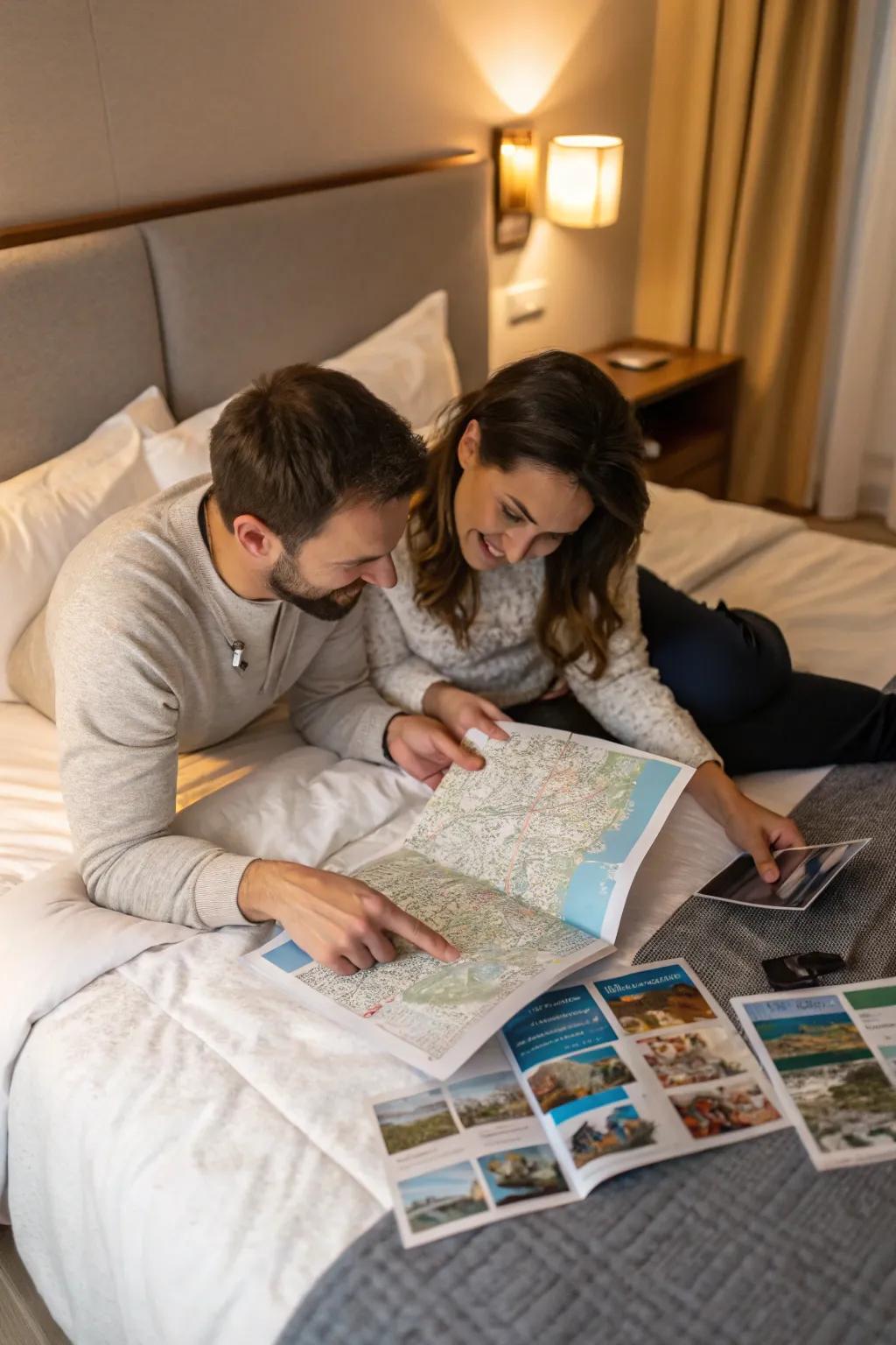 Planning a future trip adds excitement and connection.