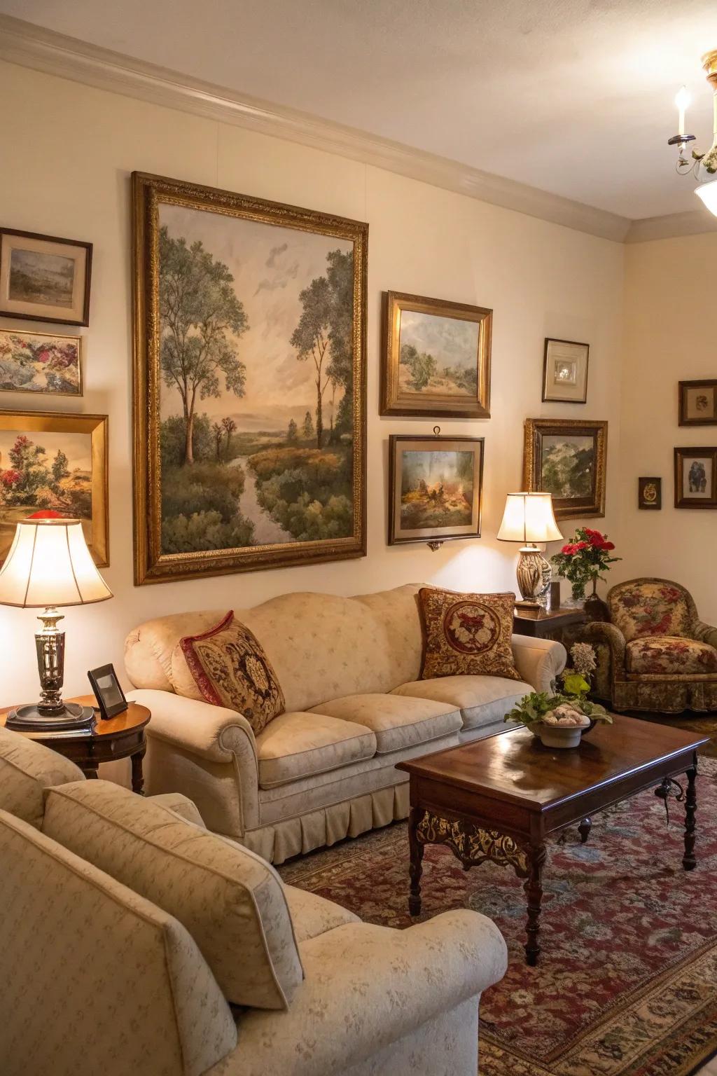 Personal narratives in art make your home uniquely yours.