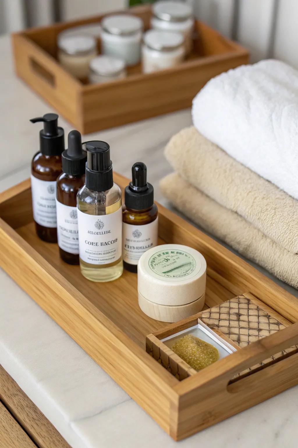 A thoughtfully assembled spa kit enhances your home massage.