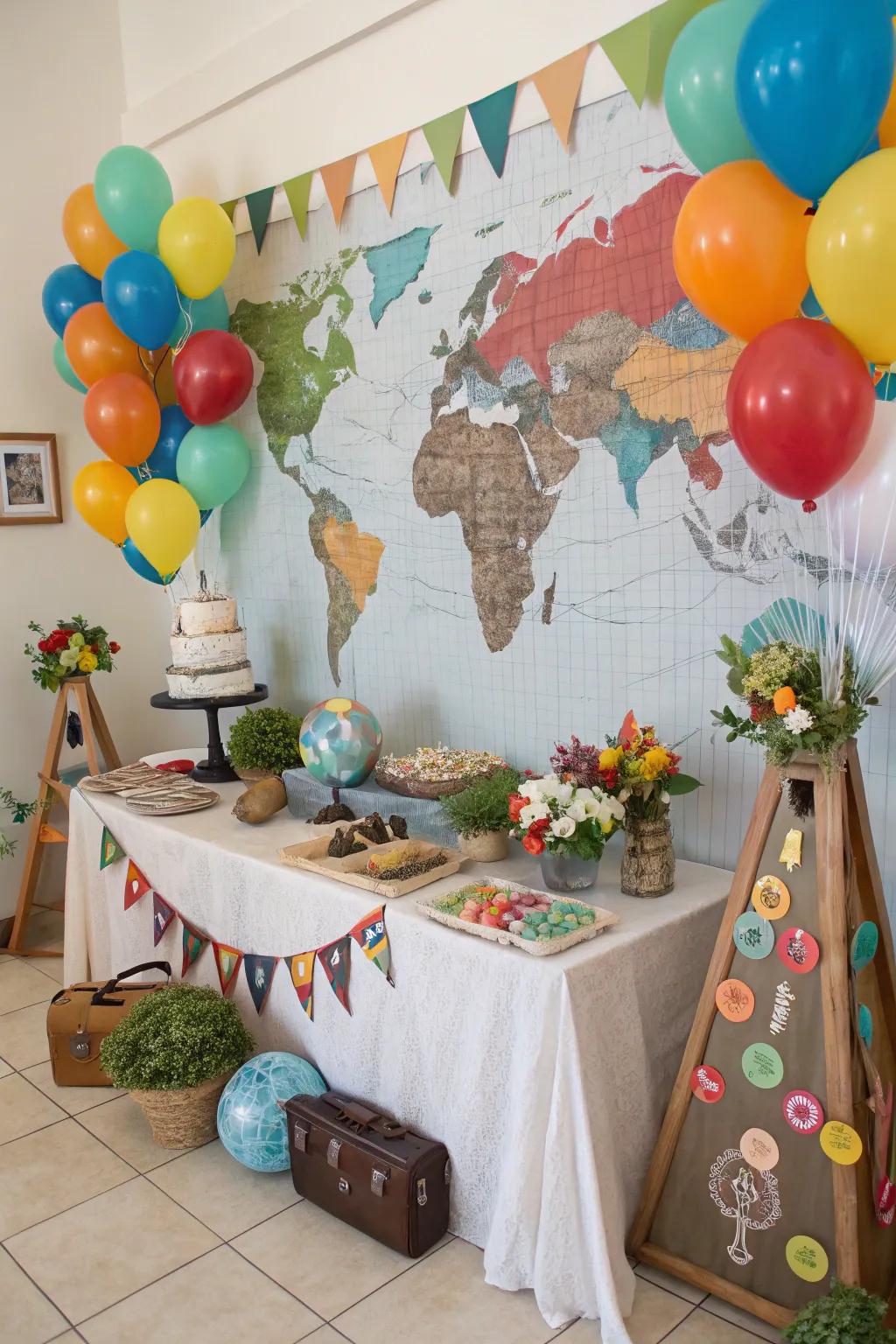 Quest Starts Here: Travel-Inspired Baby Shower Decorations