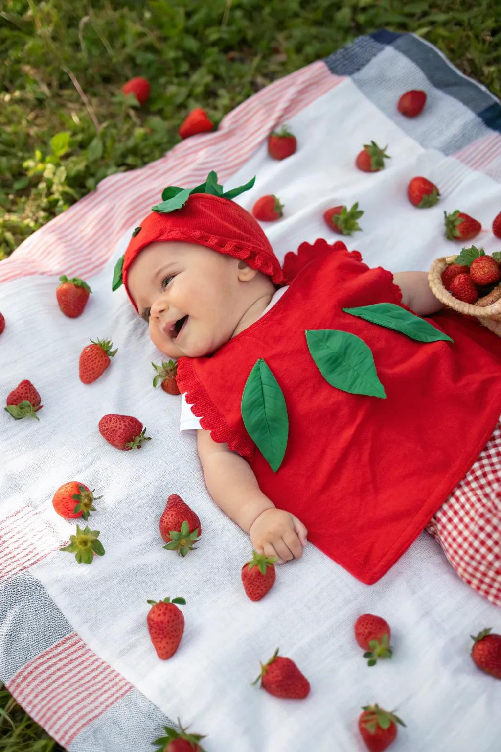 Berry cute! This little berry is all set for Halloween.