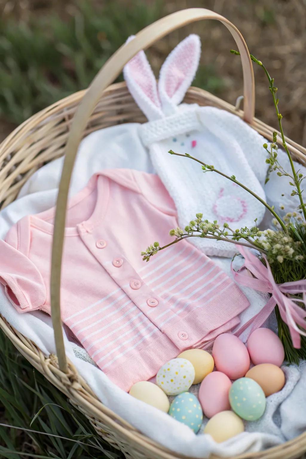 An endearing Easter ensemble primed for springtime revelry.