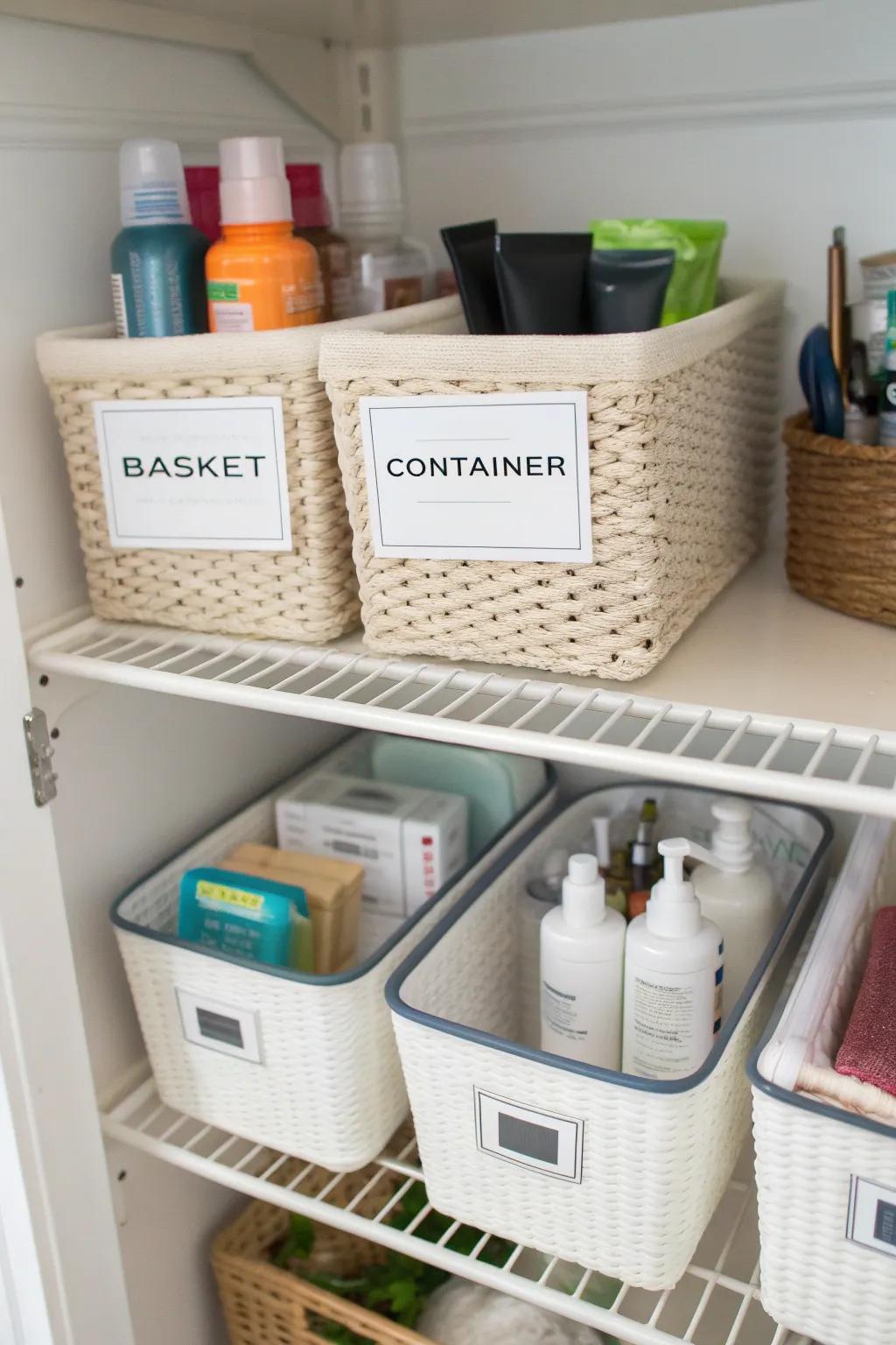 Labels turn finding things into a cinch.