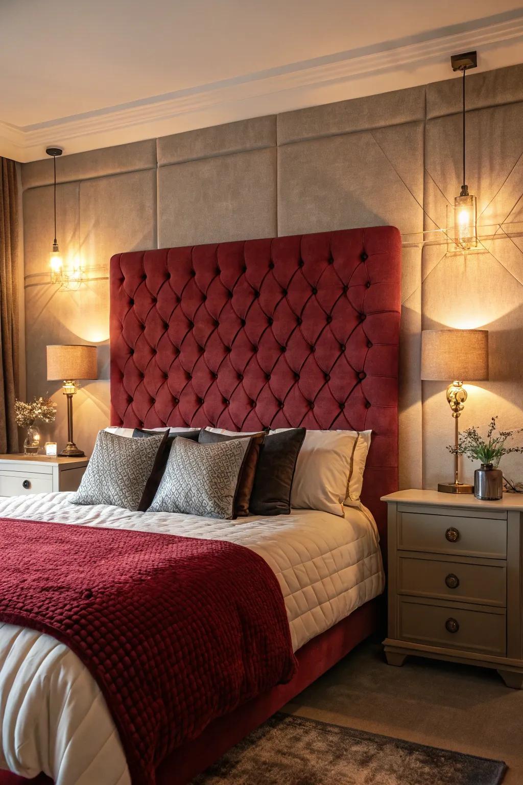 An emphatic headboard can redefine the style of your bedroom.