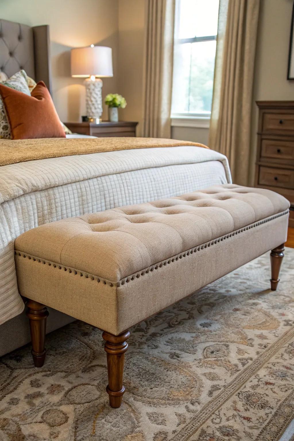 Fabricated benches deliver ease and opulence to your area.