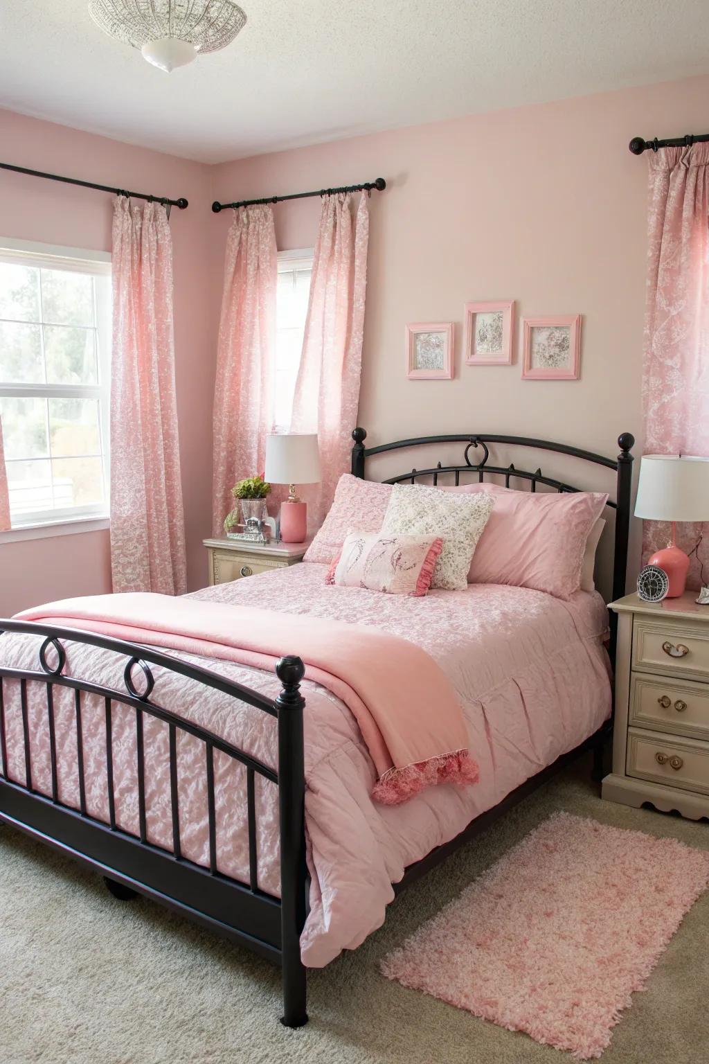 Striking furniture choices establish a unified and impressive aesthetic.