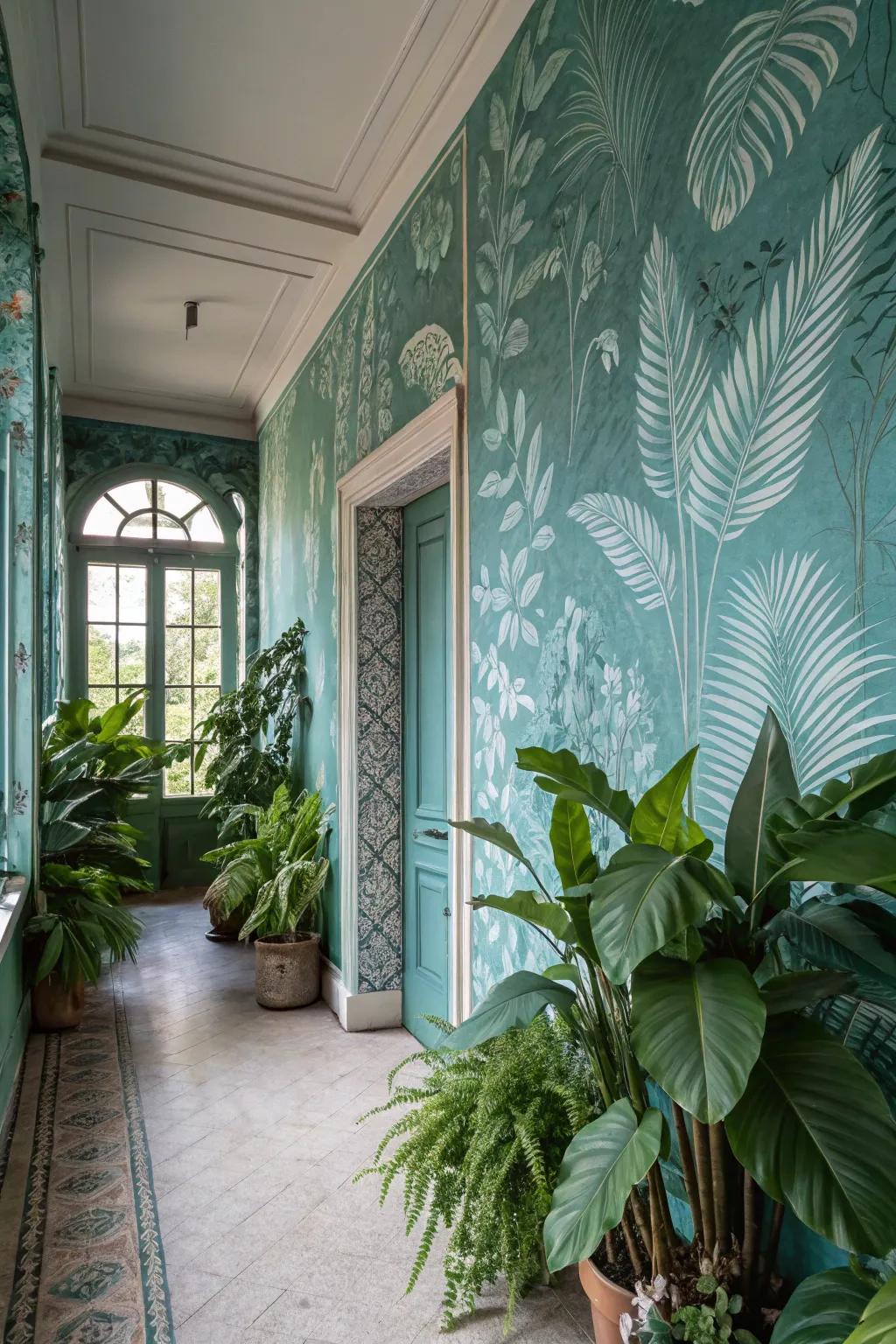 Botanical imprints usher the outdoors into your residence.