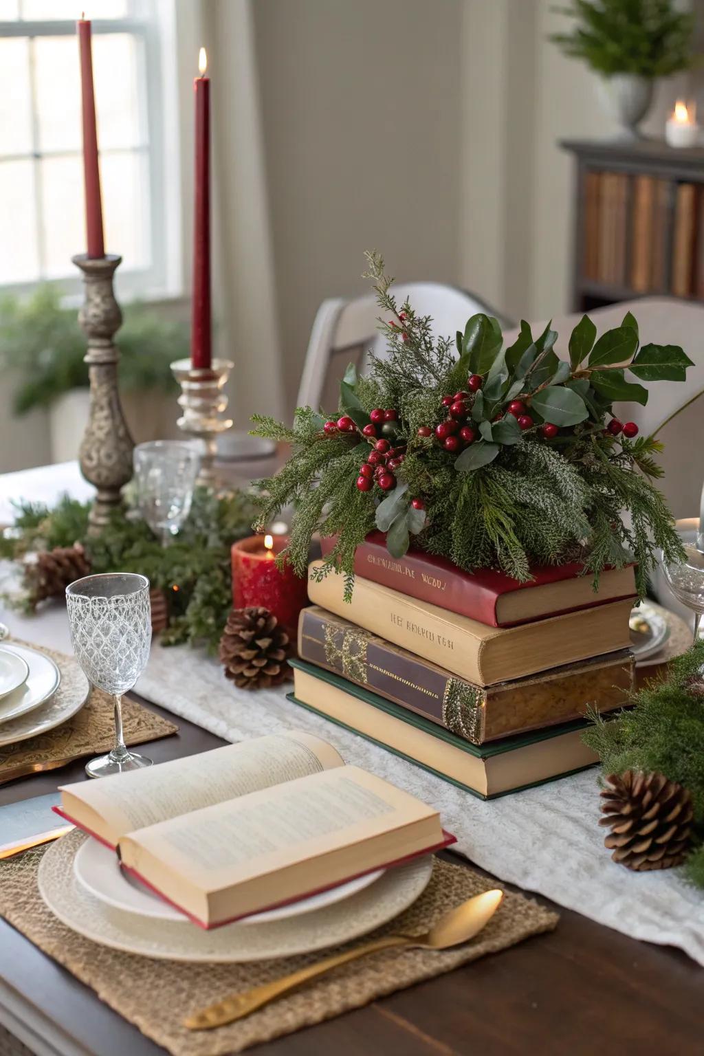 Design awesome, book-themed table décor.