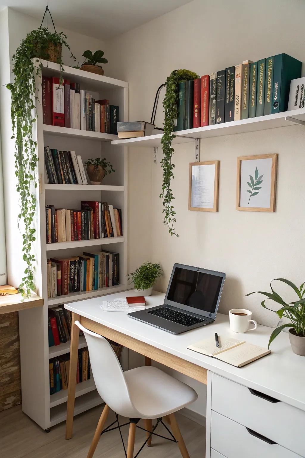 Simple lines help make your workspace more serene and classy.