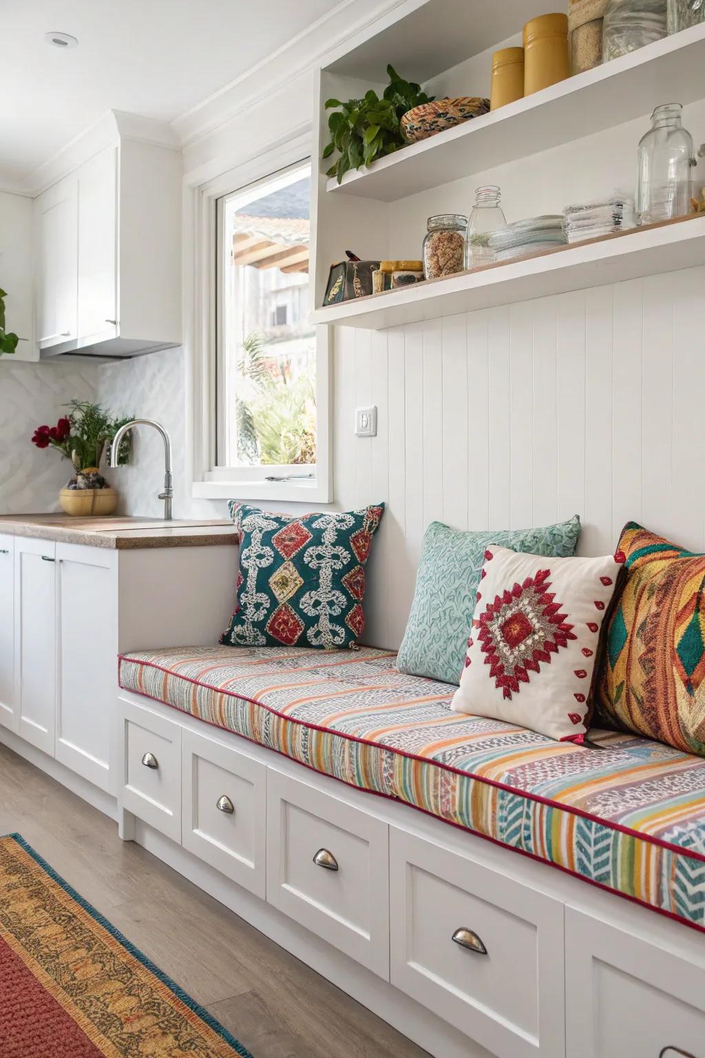 When comfort converges with style in an inviting upholstered seat.