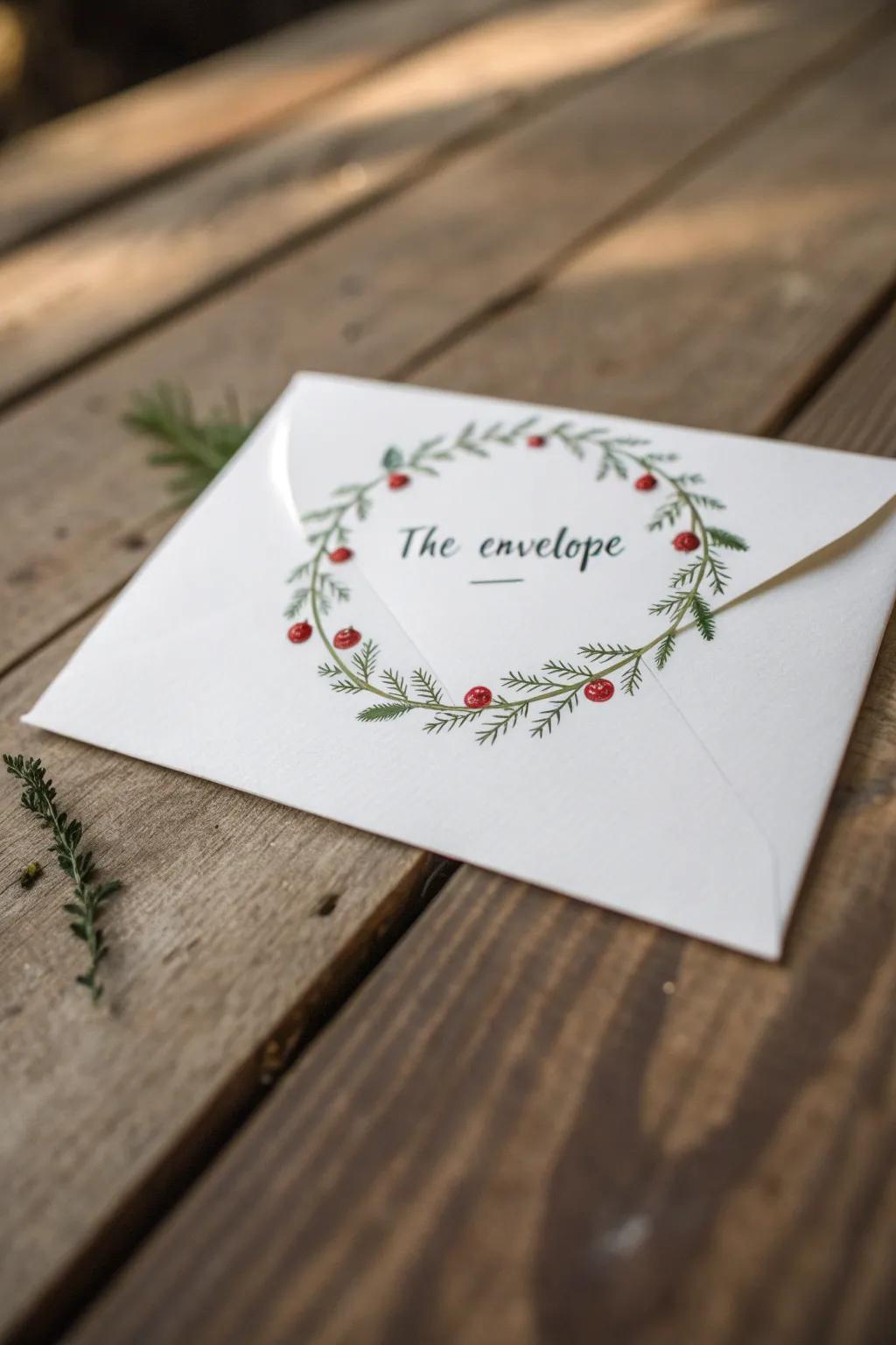 Craft your holiday well-wishes with a dash of festive sophistication and natural charm. 🎄📜 #CircleOfJoy #MinimalistChristmas