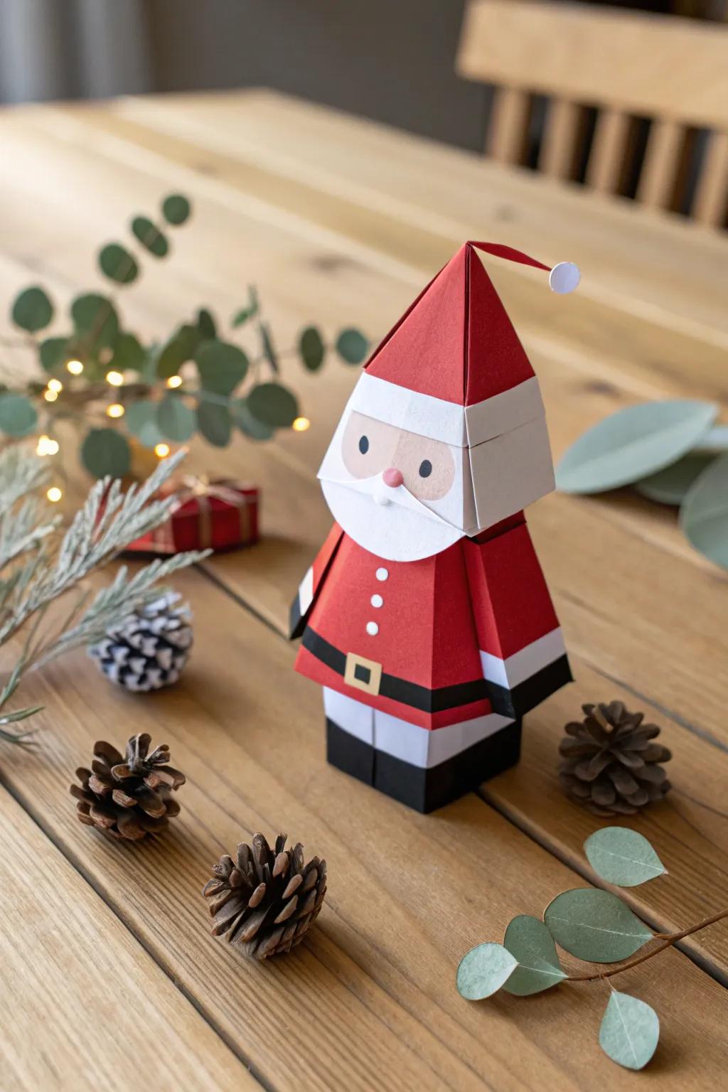 Craft your own festive magic using this endearing Santa Claus paper puppet!