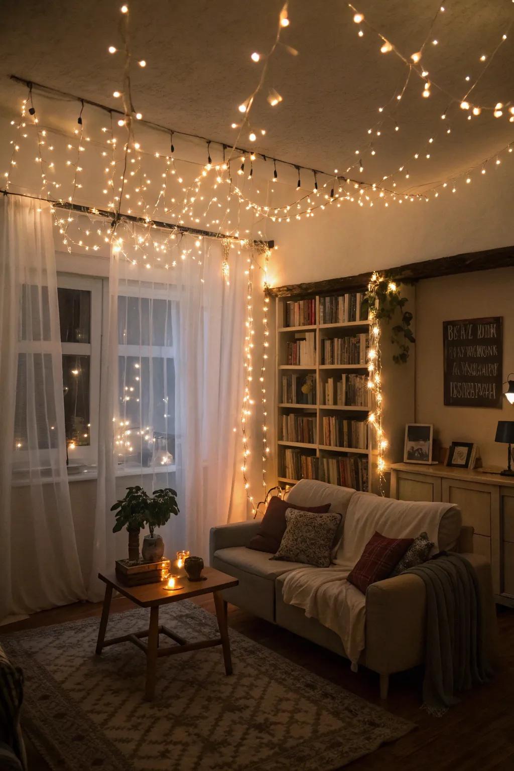 Sparkle lights bring a hint of enchantment to any holiday gathering.