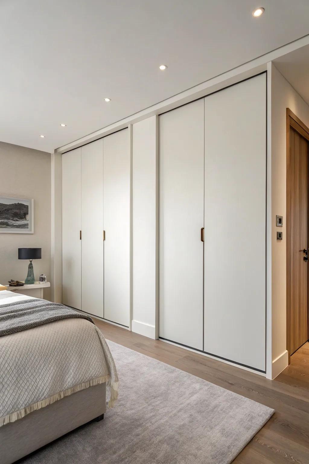 Minimalist doors propose a pristine and seamless aesthetic.