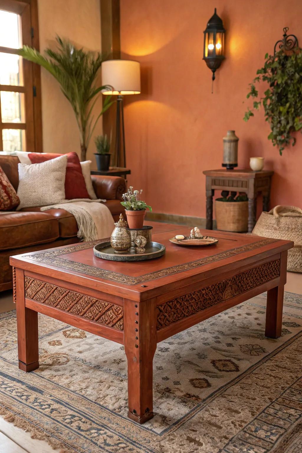 Natural shades impart warmth and coziness to your living area.