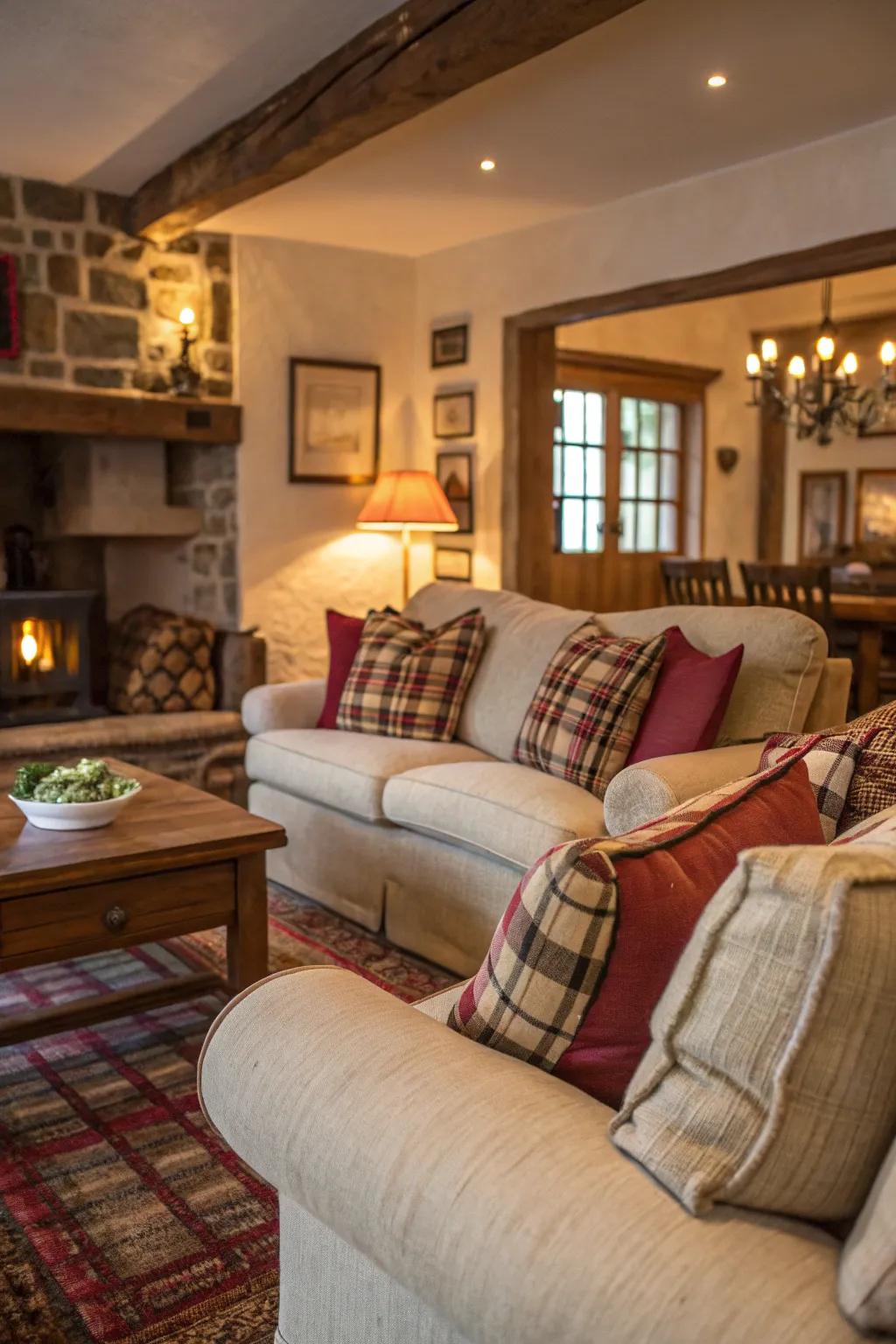 Comfort is crucial when it comes to opulent seating layouts.