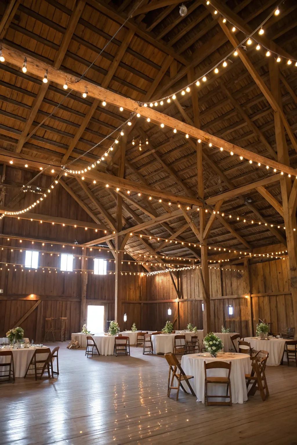 A stable dance gathering brimming with countryside sophistication.