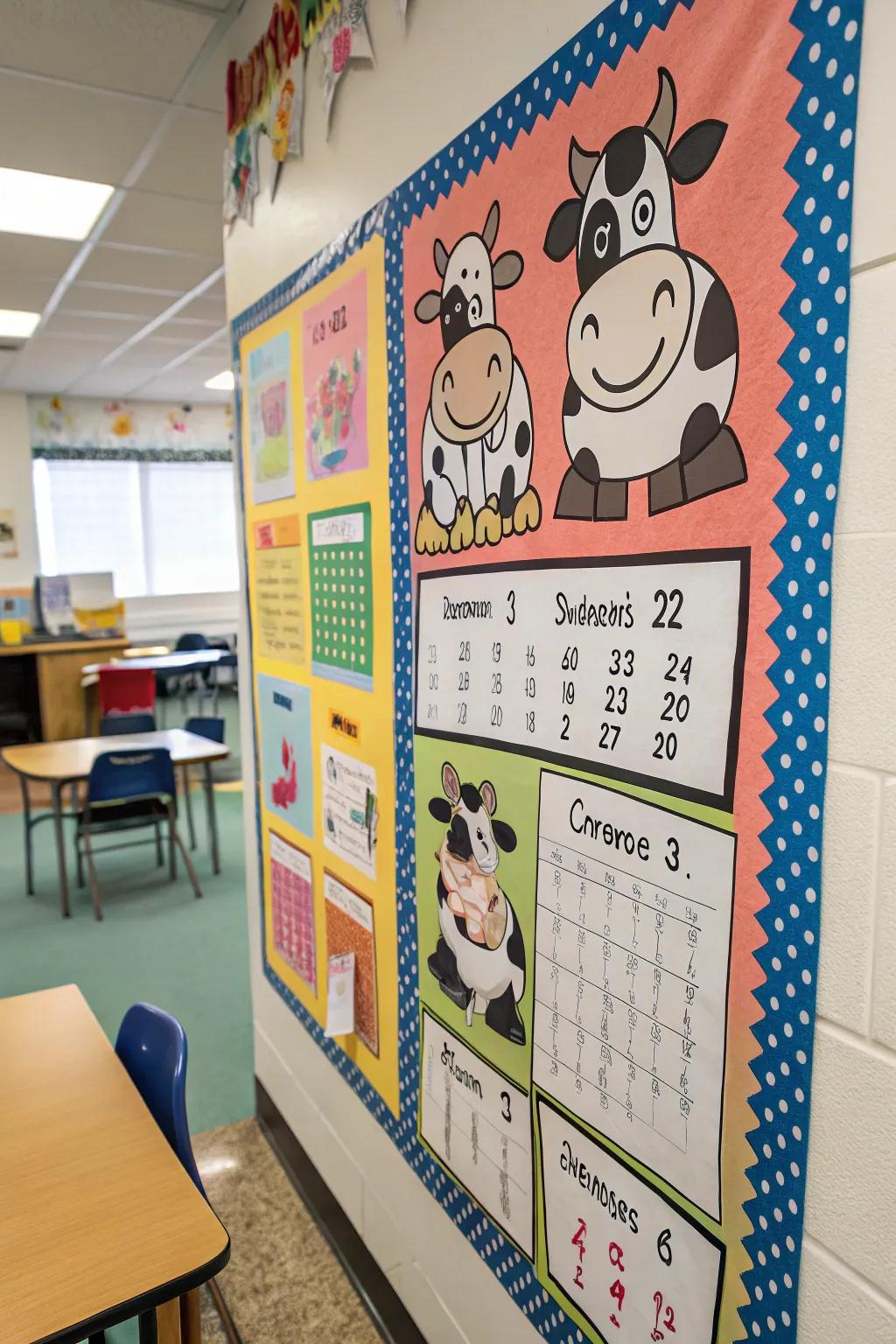 A 'Bull-dozing Our Achievements' board that makes math fun