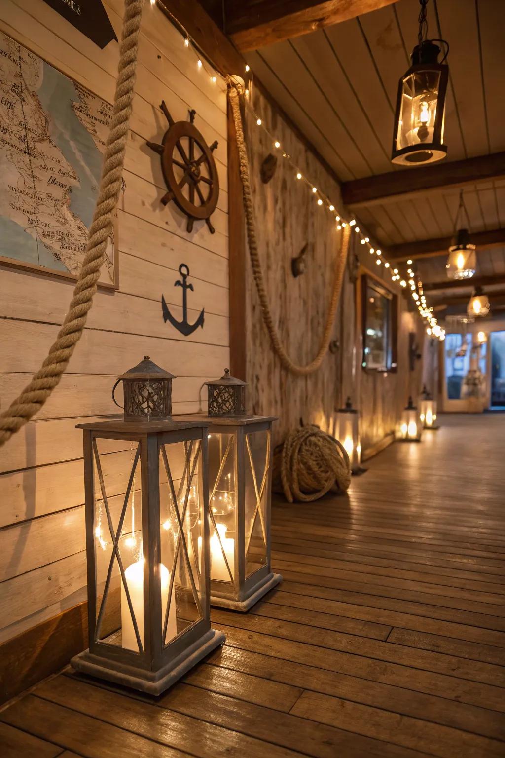 Subdued lighting that embodies the soul of the ocean.