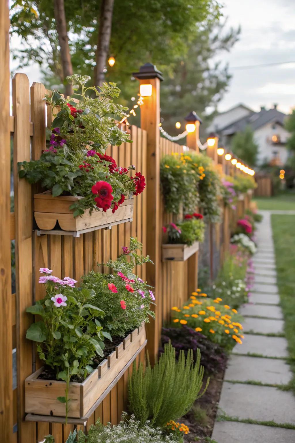 A skyward flora barrier elevates nature to new altitudes.