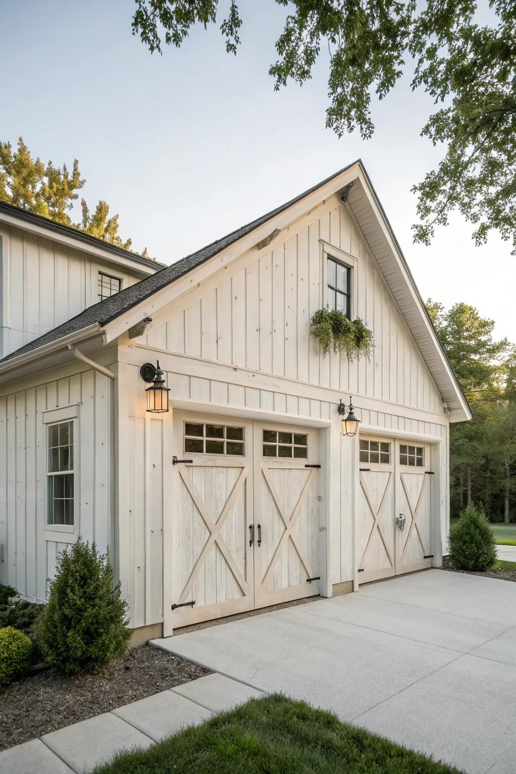 Countryside charm with a contemporary touch for your detached garage.