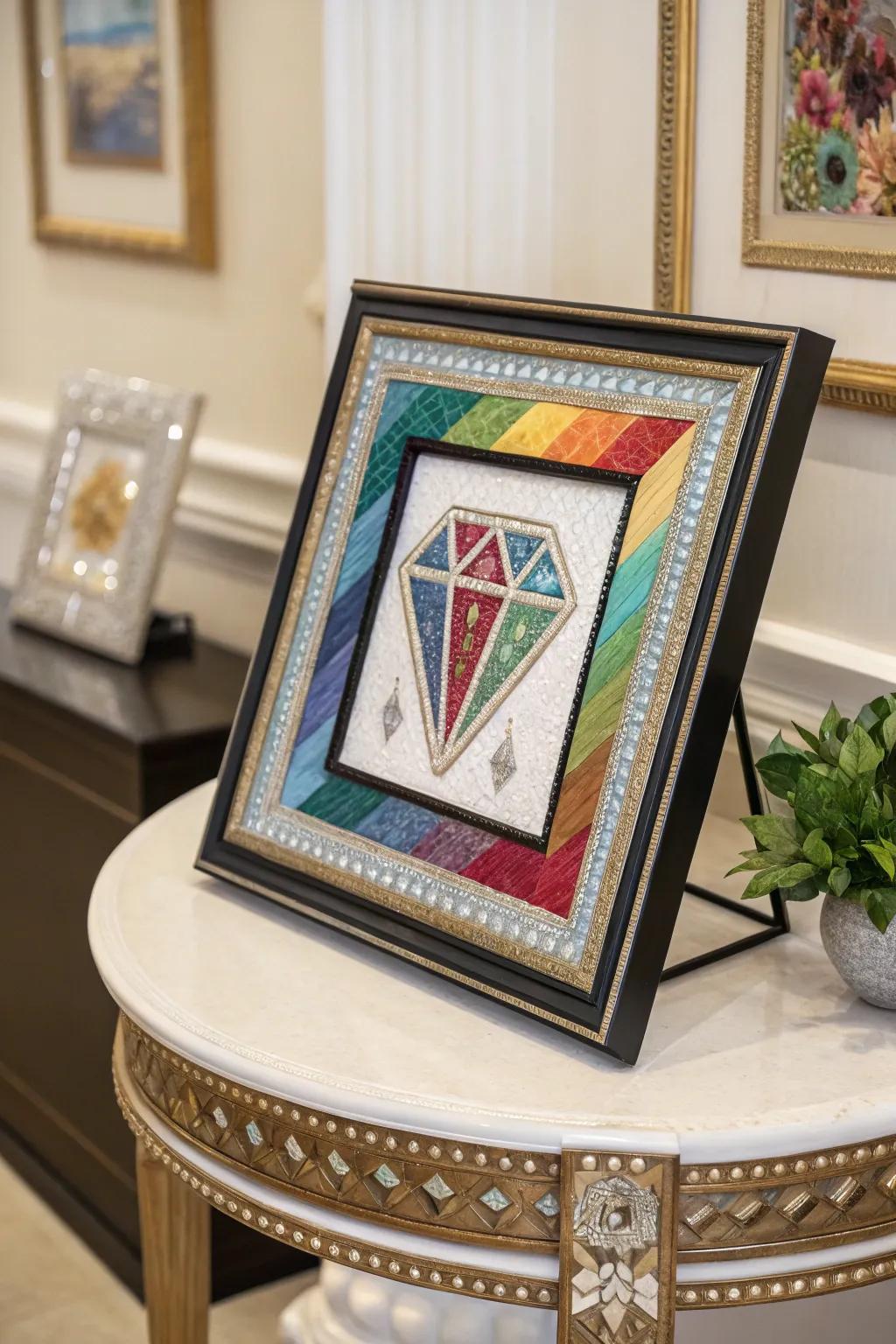 Enhanced depth and contrast with staged inlay.