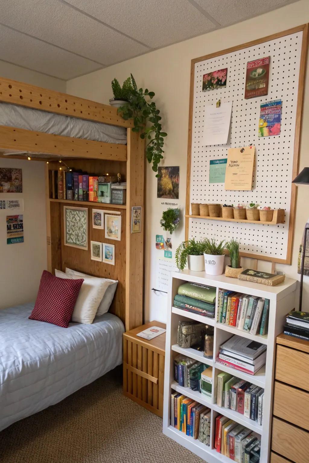 Utilize your wall area for effective elevated stowing.