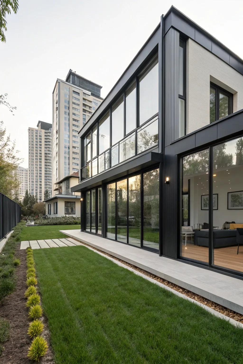 Minimalistic surrounds offer a smooth, contemporary aesthetic perfect for urban settings.