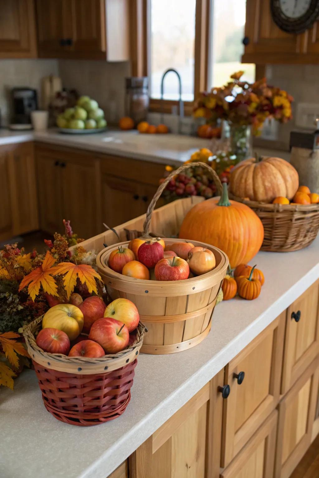Capture the heart of the harvest with components from nature.