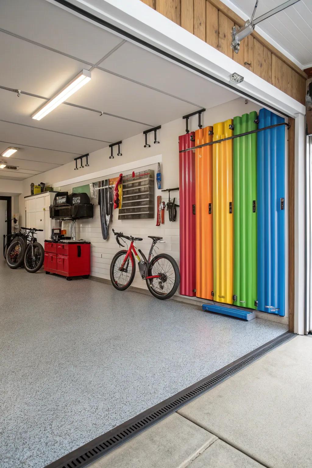 With vinyl baseboards, you get a versatile and effortless maintenance solution for any garage style.