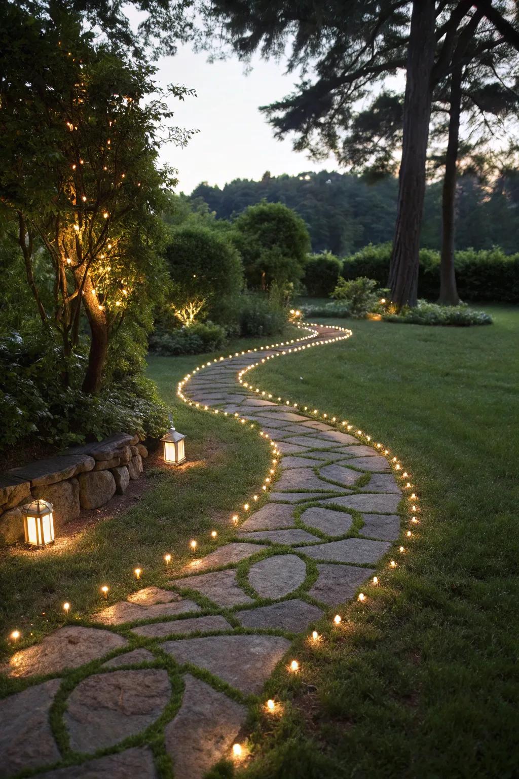 Brighten your path with elegant stairway markers.